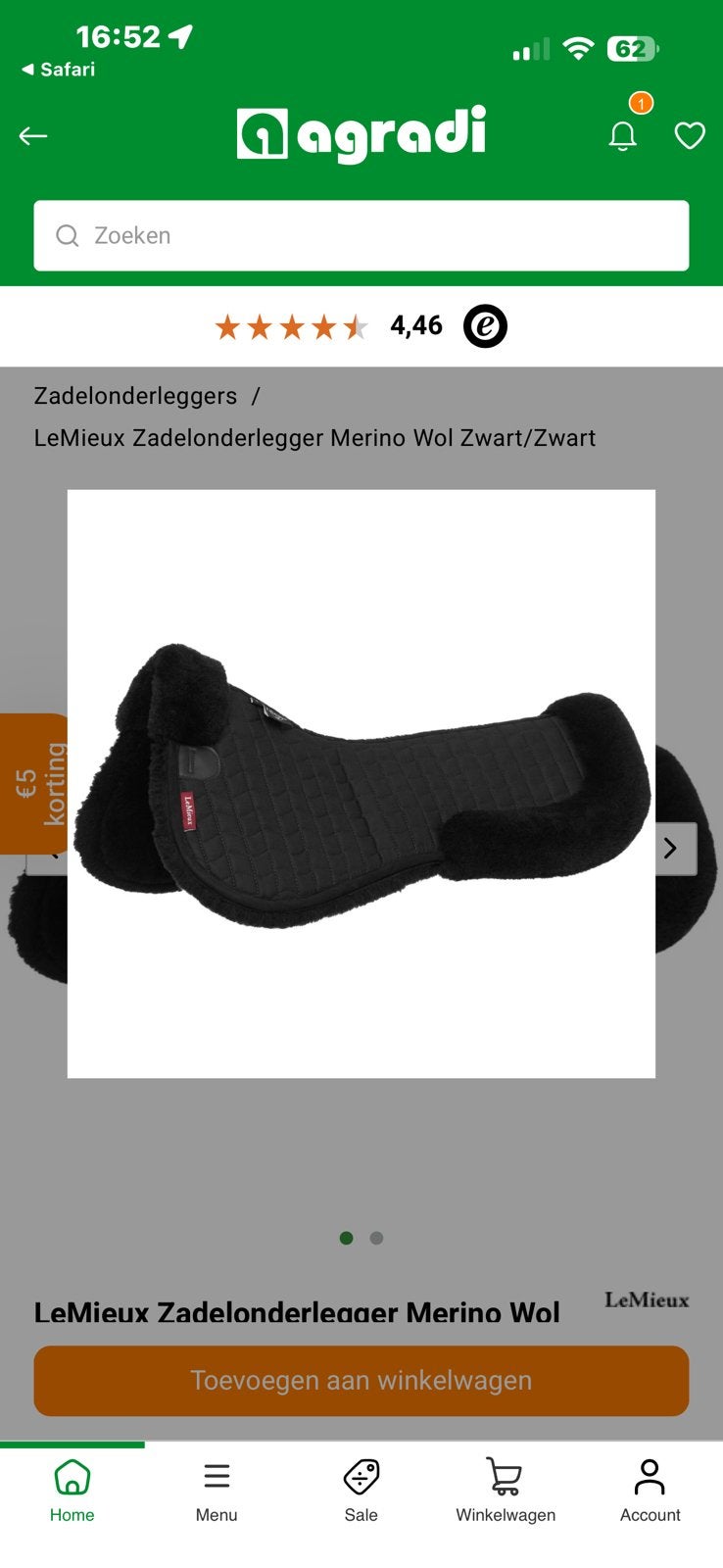 Le mieux zadelonderlegger NIEUW, Dieren en Toebehoren, Ophalen, Nieuw, Dressuur