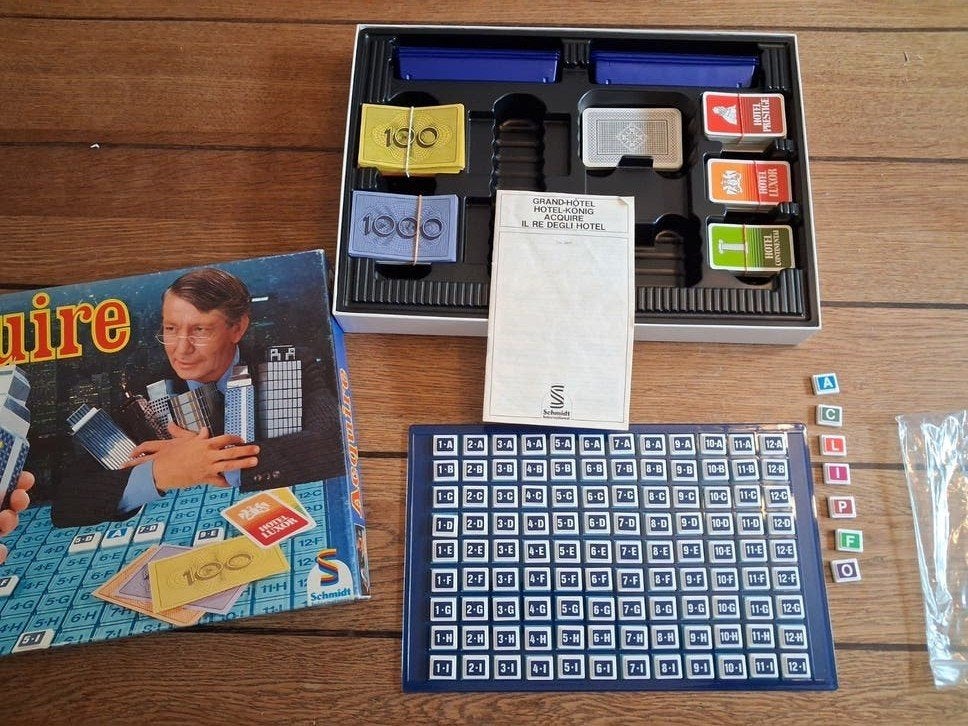 Acquire bordspel van Schmidt spel Strategisch vastgoedspel, Vijf spelers of meer, Ophalen of Verzenden, Gebruikt, Schmidt