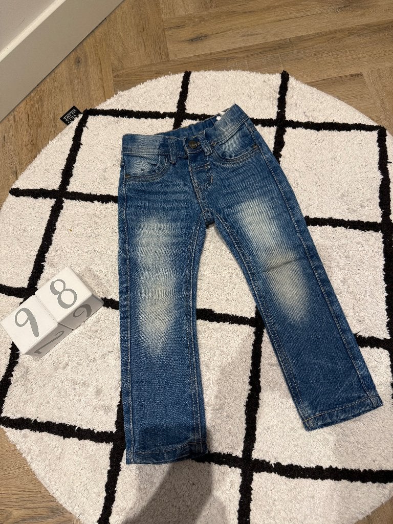 Heel goed blauw DopoDopo spijkerbroek jeans 98 stoer model, Broek, Ophalen of Verzenden, Zo goed als nieuw, Dopodopo