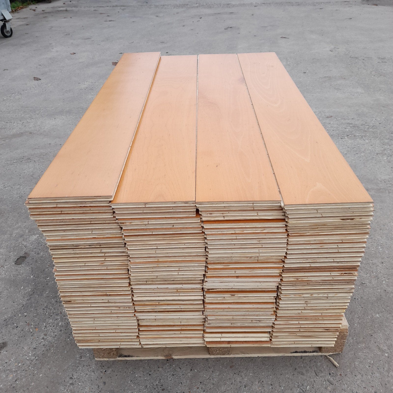 Beuken lamelparket vloer 34 m2 vloerdelen, Ophalen, Vloerdelen of -planken, 10 m² of meer, Nvt