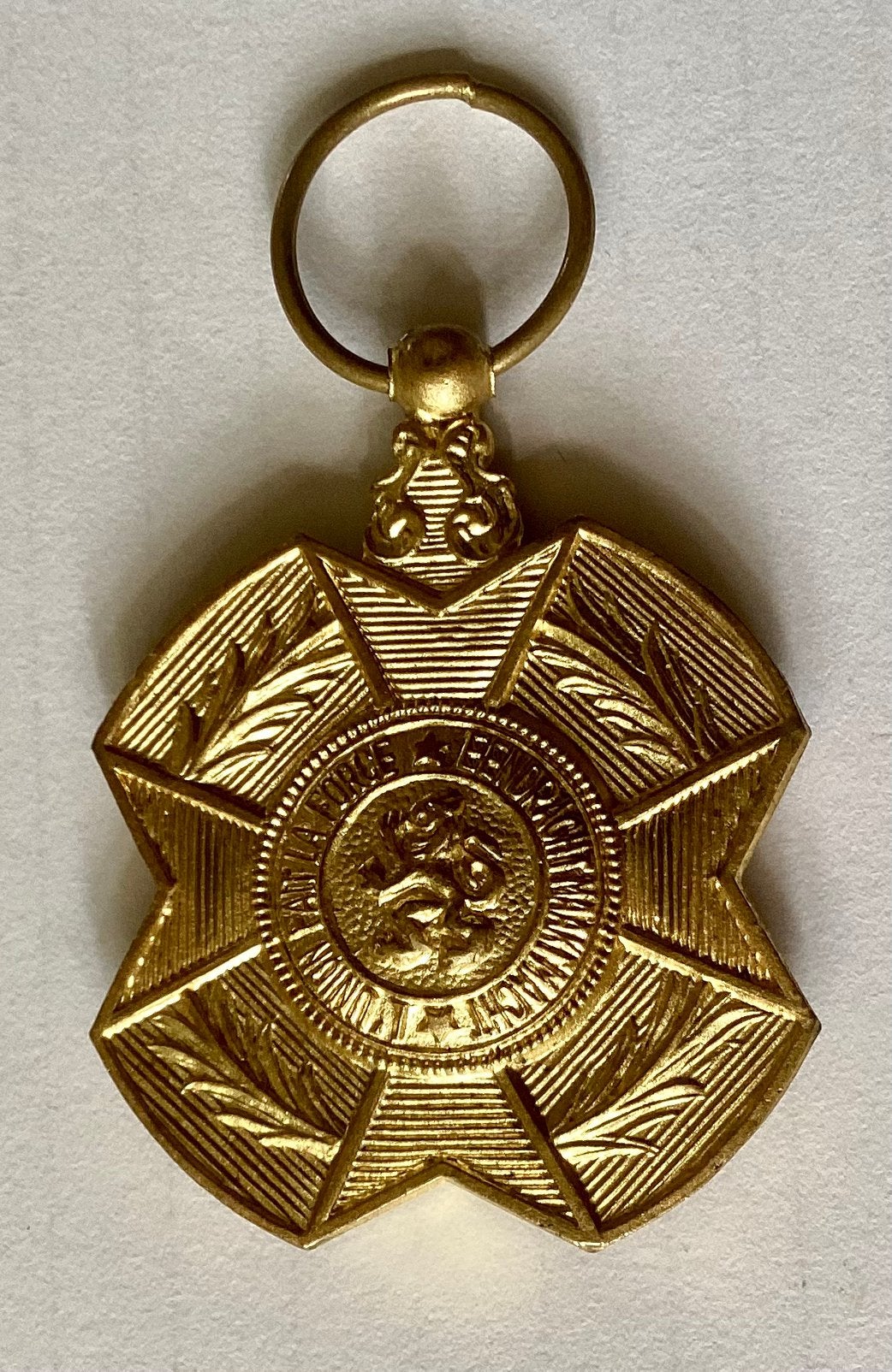 Medaille van Belgische Orde Leopold ll Eendracht maakt Macht, Verzamelen, Militaria | Algemeen, Ophalen of Verzenden, Landmacht