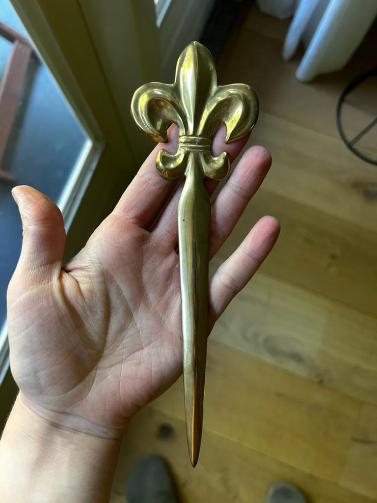 Vintage messing briefopener, Ophalen of Verzenden