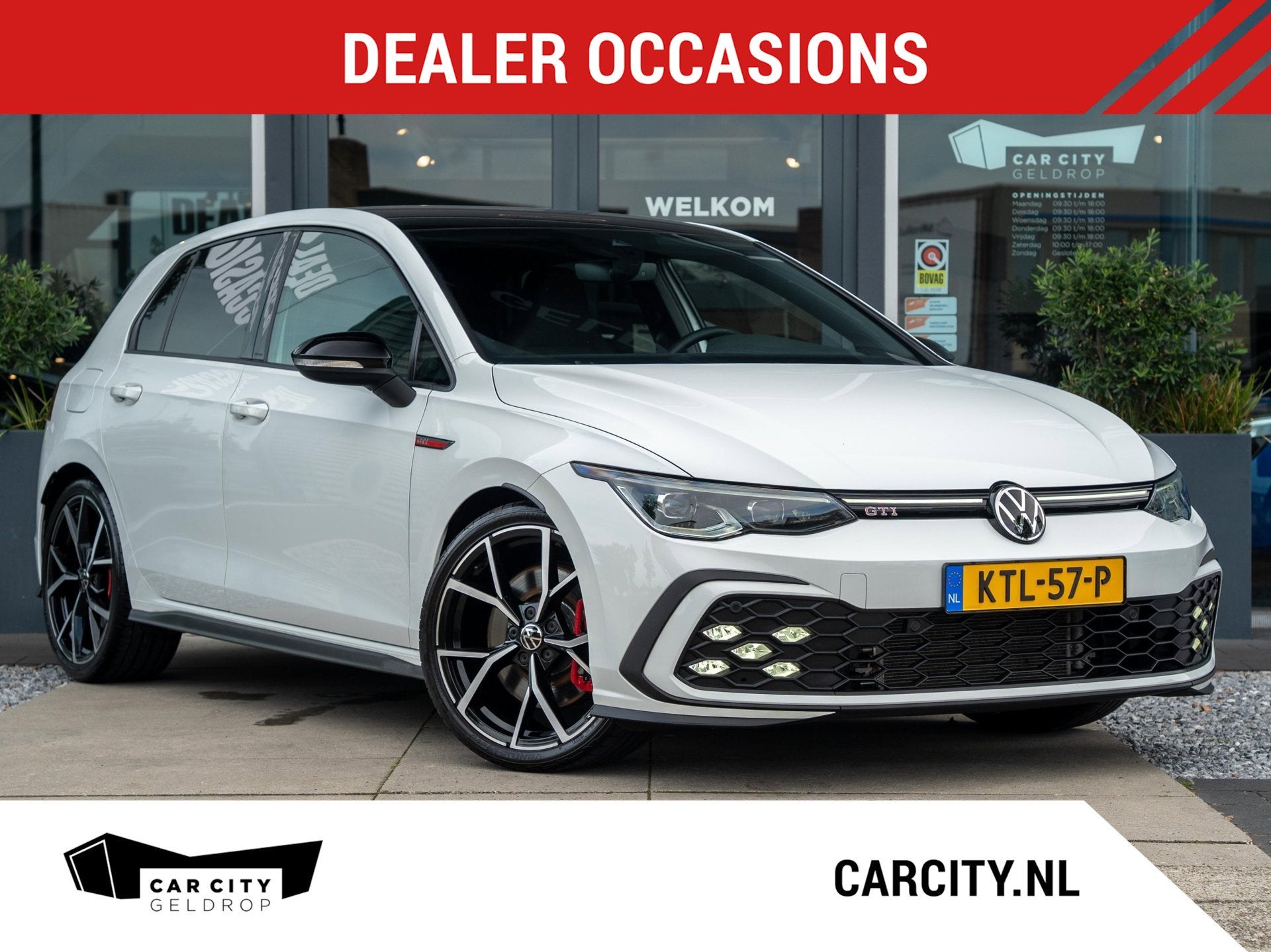 Volkswagen GOLF GTI 2.0 TSI 245pk| Ambiance | IQ | Stoelverw, Auto's, Volkswagen, 4 cilinders, Automatische klimaatregeling, Wit