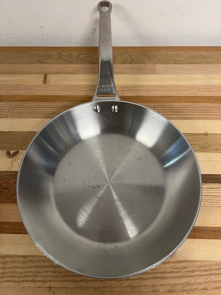 De Buyer Stalen Koekenpan 24 cm, Overige materialen, Gebruikt, Inductieplaat, Ophalen of Verzenden
