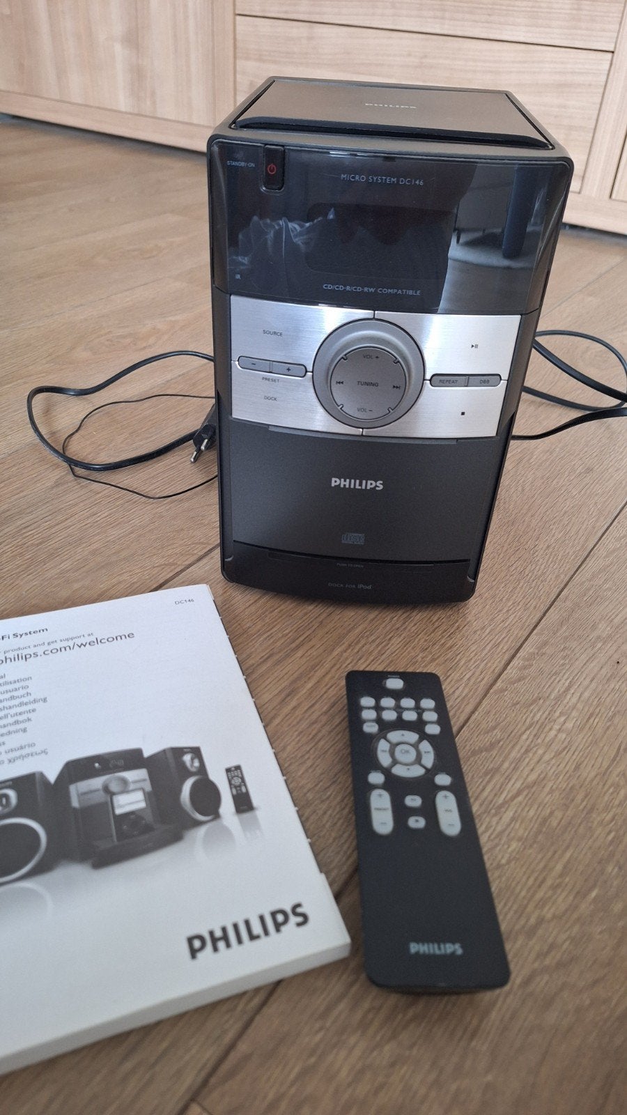 Philips Micro Hi-Fi Systeem DC146 met CD-speler en speakers, Ophalen, Philips, Gebruikt, Microset