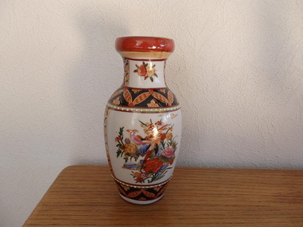 Oude gave Handgeschilderd duitse Vaas Ming Dynastie kopie, Antiek en Kunst, Ophalen of Verzenden