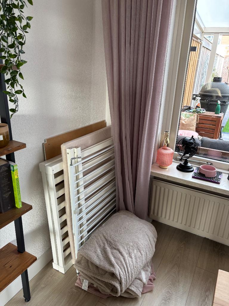 Box met matras en boxkleed, Kinderen en Baby's, Boxen, Ophalen, Gebruikt, Rechthoekig, Boxkleed