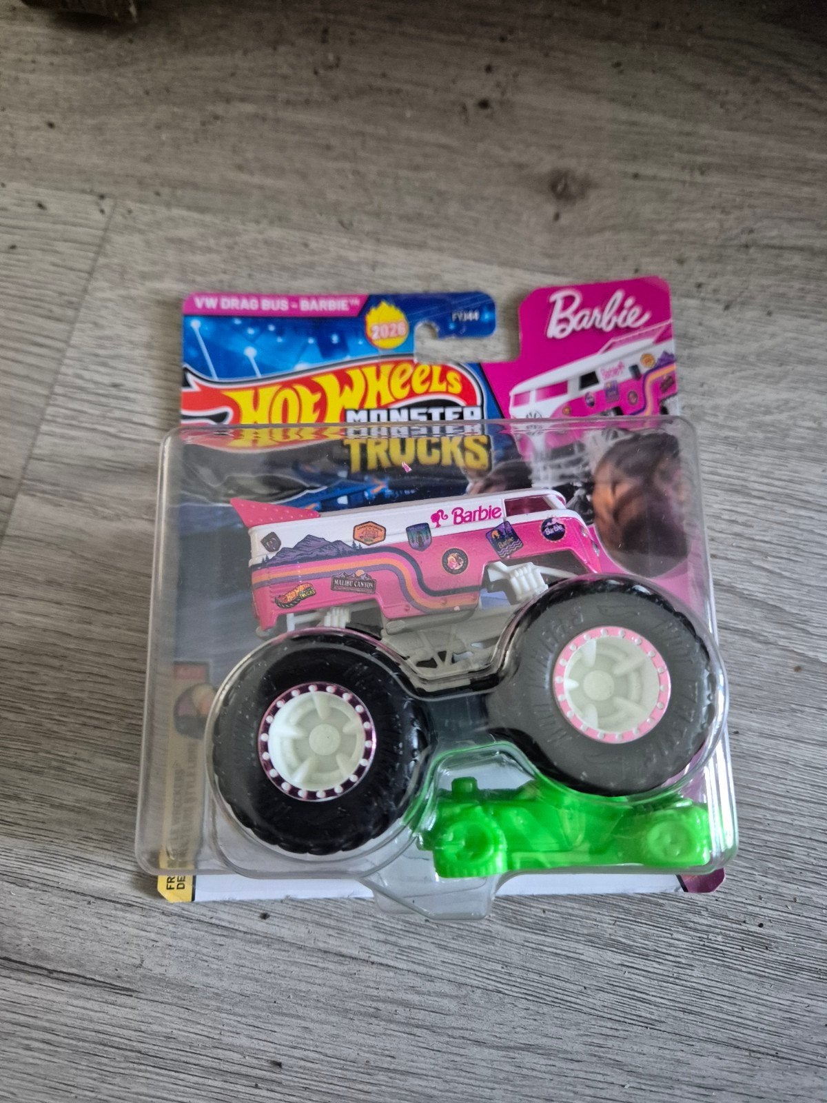 hot wheels monster truck drag bus barbie, Ophalen of Verzenden, Nieuw, Bus of Vrachtwagen
