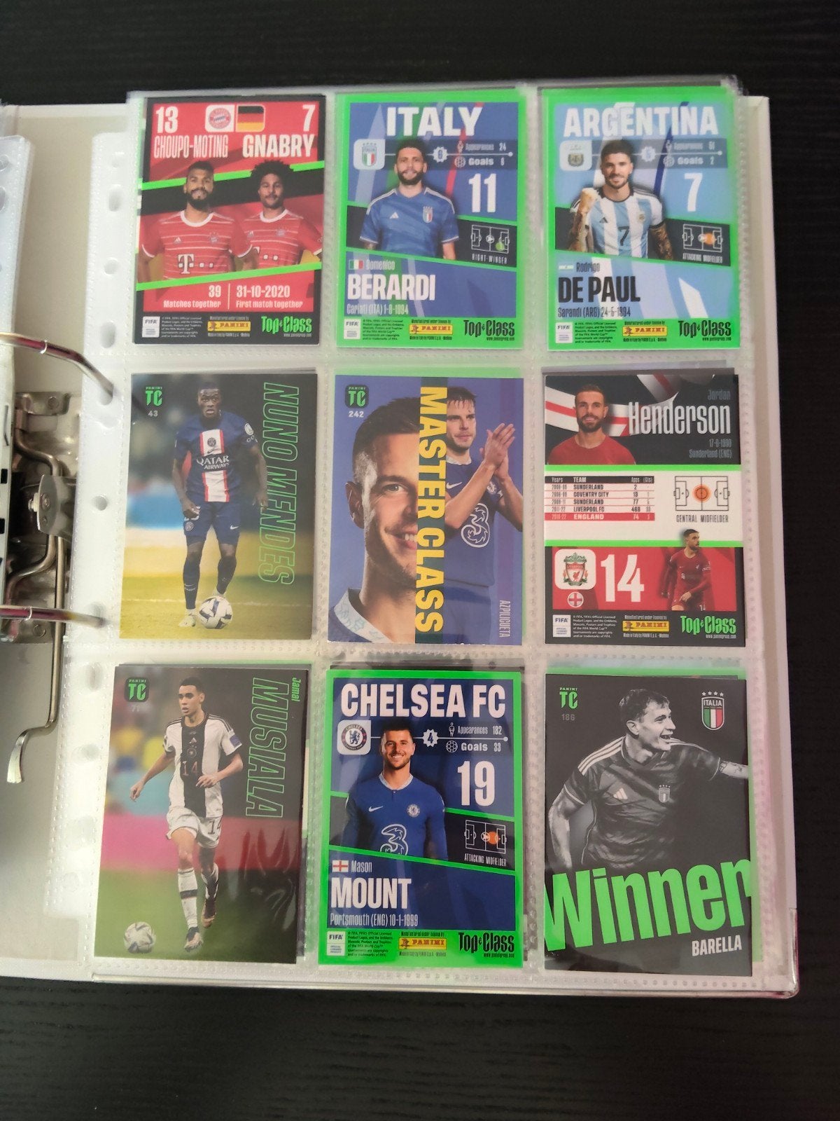 Panini Top Class Voetbal Kaarten Collectie 399 stuks, Ophalen of Verzenden, Zo goed als nieuw, Buitenlandse clubs, Spelerskaart