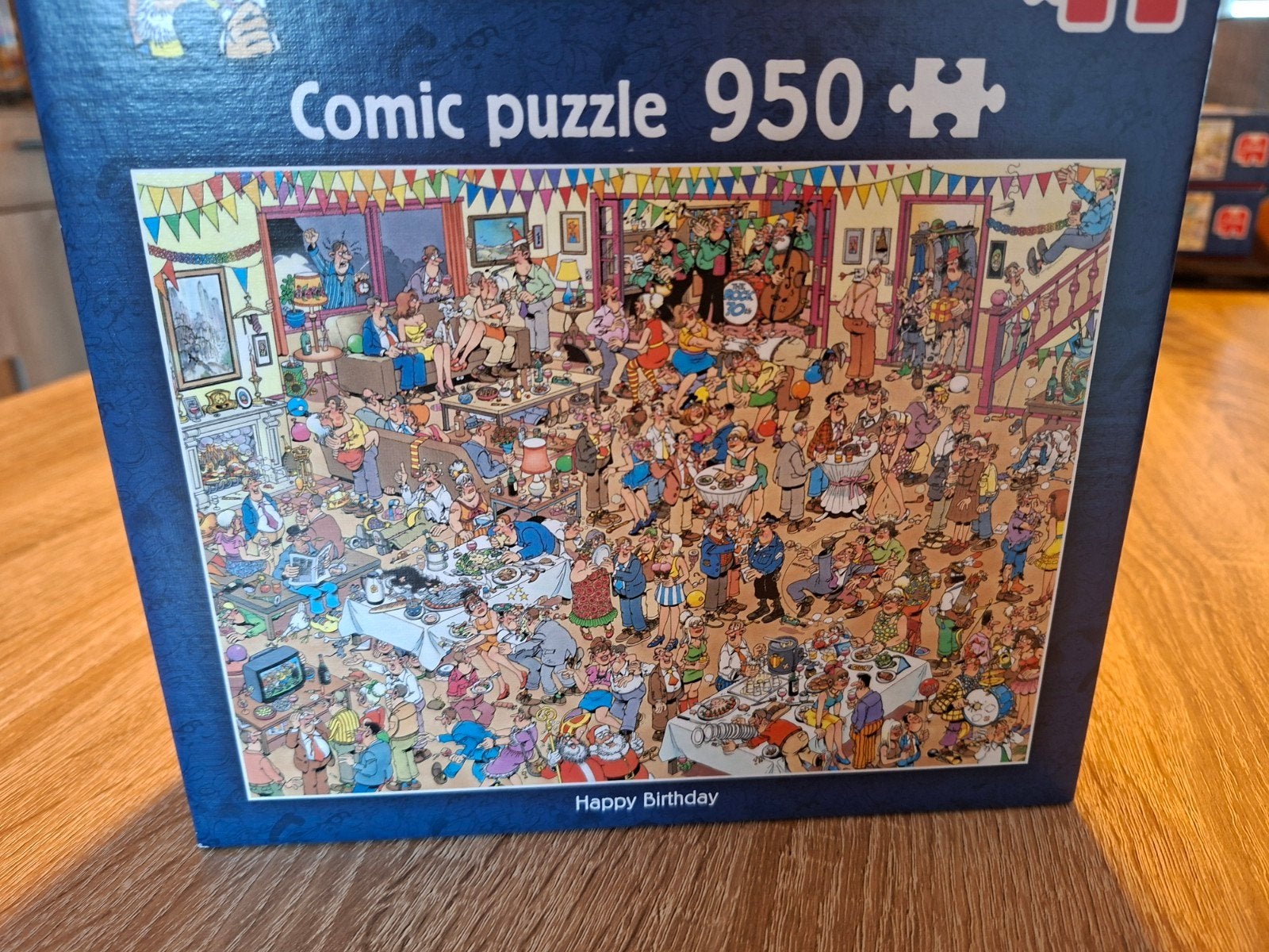 Jan van Haasteren Comic Puzzel 950 stukjes - Happy Birthday, Ophalen of Verzenden, 500 t/m 1500 stukjes, Zo goed als nieuw, Legpuzzel