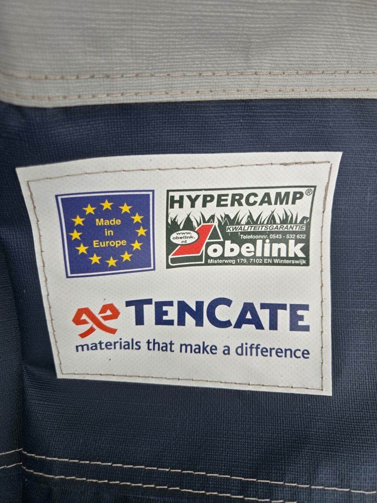 Hypercamp voortent met Tencate doek en stalen frame, Ophalen