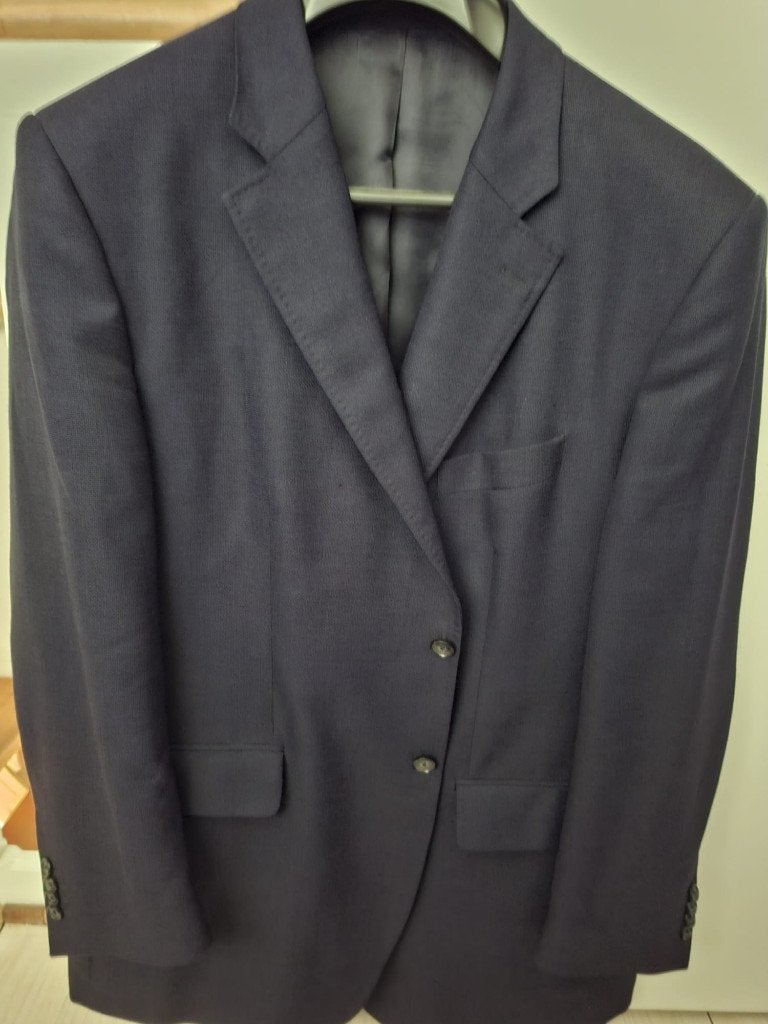 Donkerblauwe colbert heren Scabal, Kleding | Heren, Kostuums en Colberts, Blauw, Maat 56/58 (XL), Ophalen of Verzenden, Zo goed als nieuw
