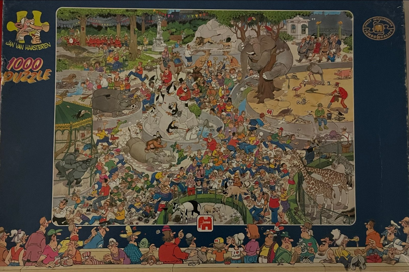 Jan van Haasteren 1000 stukjes puzzel - Dierenpark, Ophalen, Meer dan 50 stukjes, Gebruikt, 6 jaar of ouder