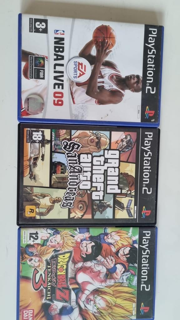 Populaire PS2 games: NBA Live 09, GTA San Andreas, DBZ, Spelcomputers en Games, Games | Sony PlayStation 2, Ophalen of Verzenden