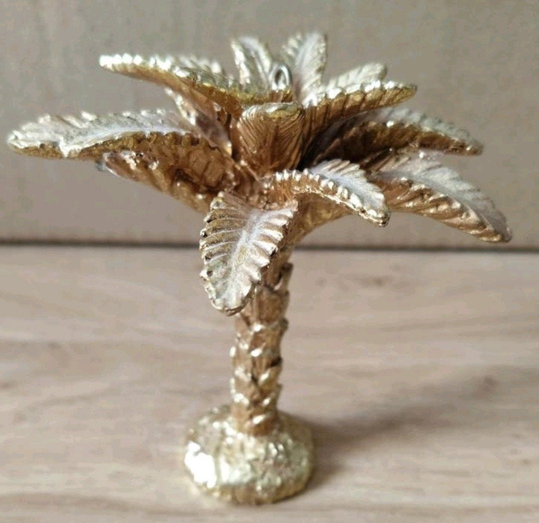 Gouden palmboom hanger-Poppenhuis decoratie, Verzenden