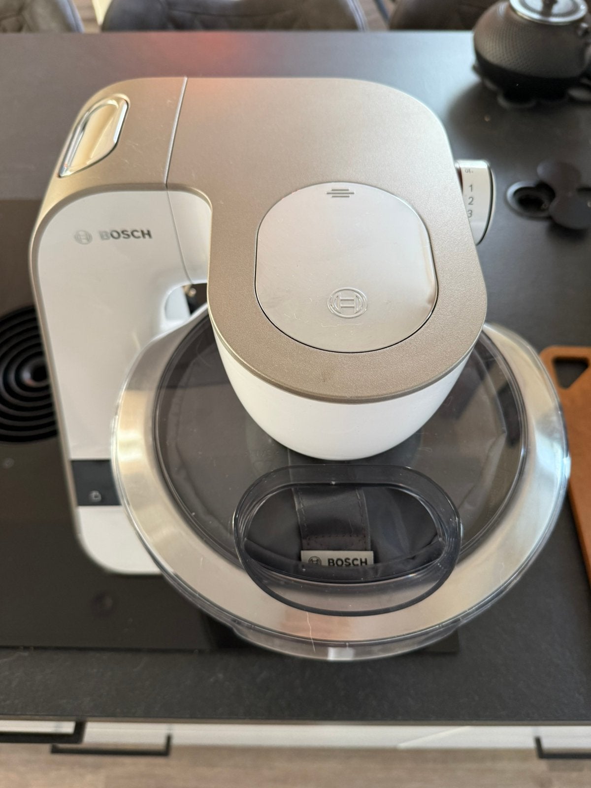 Bosch keukenmachine, Ophalen of Verzenden, Zo goed als nieuw, Vaatwasserbestendig, 3 snelheden of meer