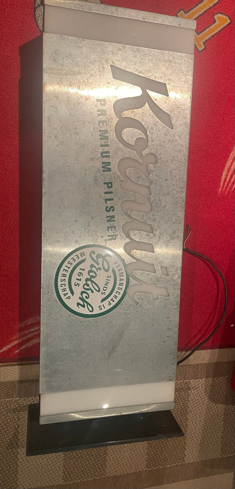 Grolsch Kornuit Premium Pilsner Lichtbak Reclame, Ophalen