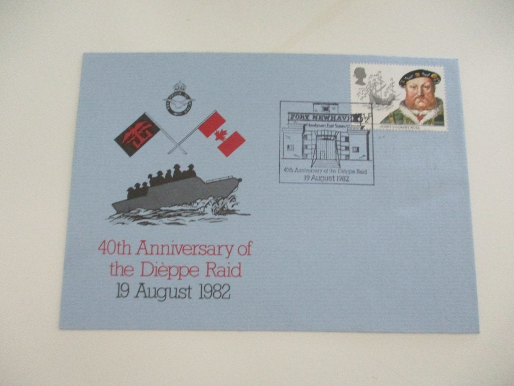 40th Anniversary of the Dieppe Raid Eerste Dag Envelop, Verzenden, Gestempeld