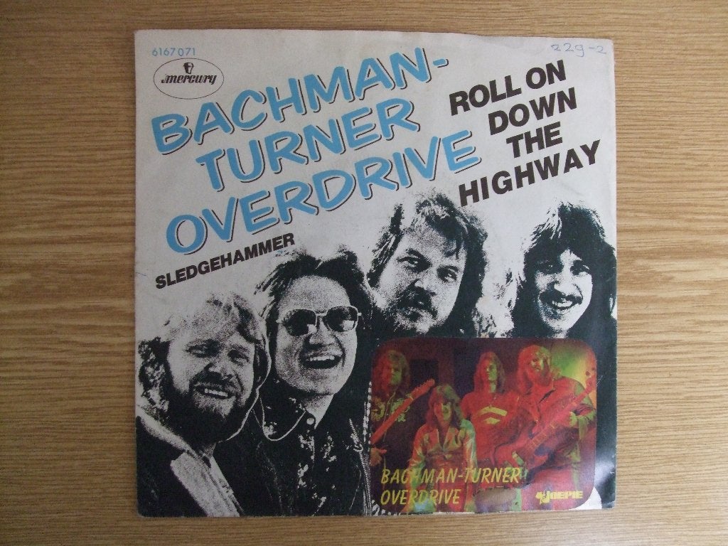BACHMAN - TURNER OVERDRIVE    ROLL ON DOWN THE HIGHWAY, Cd's en Dvd's, 7 inch, Ophalen of Verzenden, Zo goed als nieuw, Rock en Metal