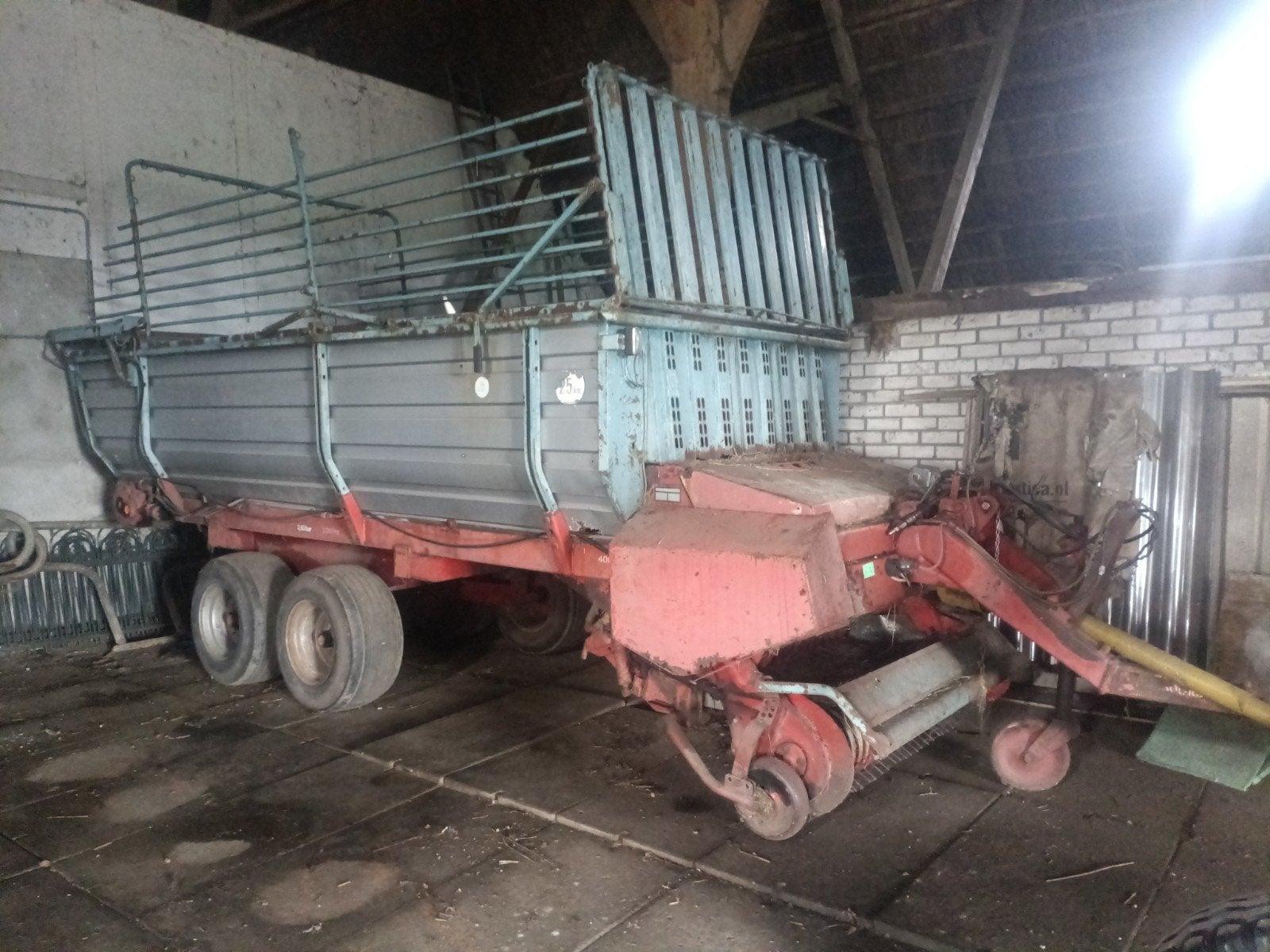Mengele opraapwagen, Ophalen, Akkerbouw, Oogstmachine