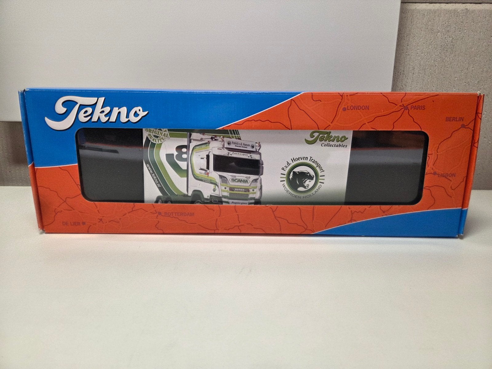 Tekno Scania R Patrick v.d Hoeven, Ophalen of Verzenden, Zo goed als nieuw, Bus of Vrachtwagen, Tekno