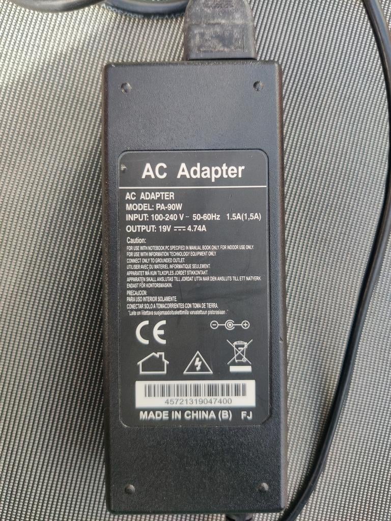 AC Adapter PA-90W - Universele Laptop Oplader, Ophalen of Verzenden, Gebruikt, Onbekend
