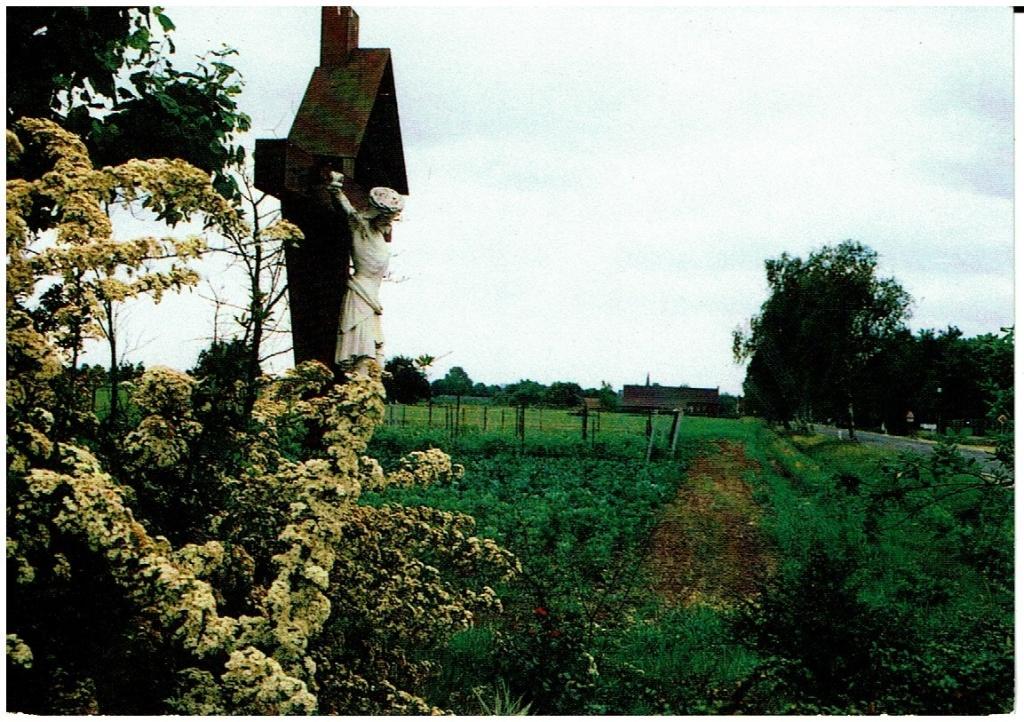Ansichtkaart Stramproy, Wegkruis, Verzamelen, Ophalen of Verzenden, 1980 tot heden, Gelopen, Limburg