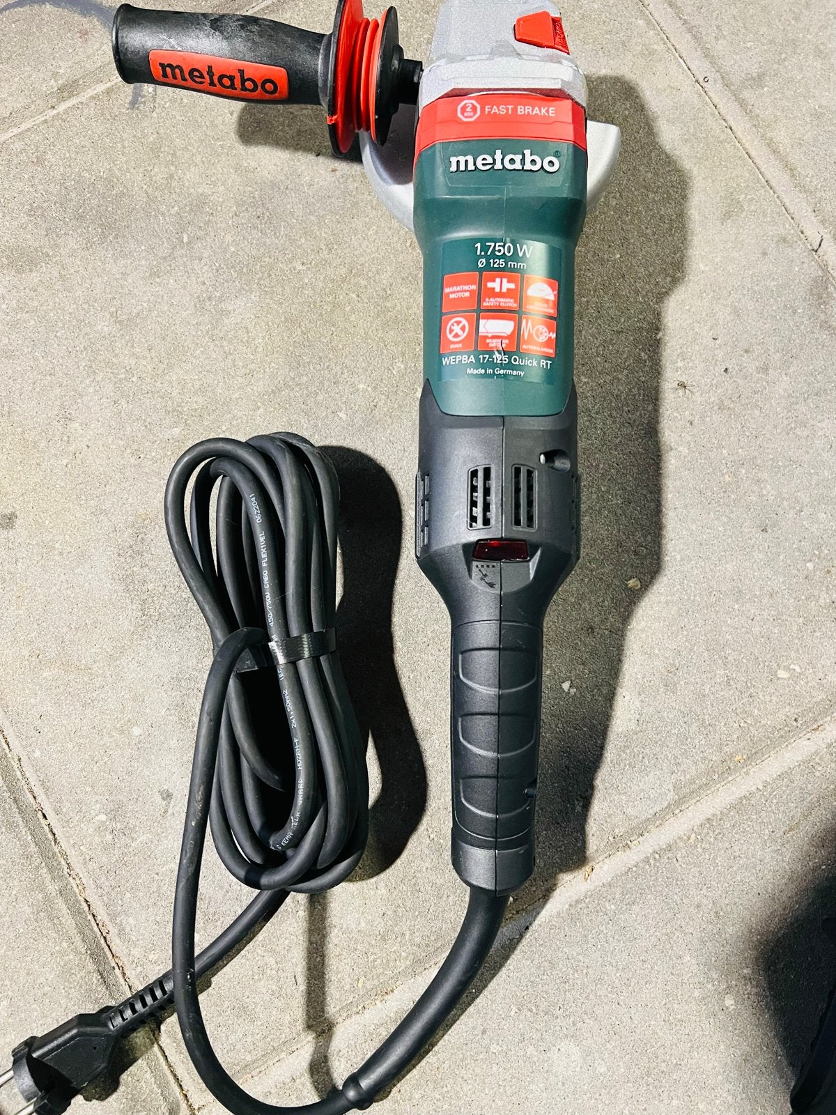 Metabo Haakse Slijpmachine 1750W - Zo goed als nieuw, Doe-het-zelf en Verbouw, Gereedschap | Slijpmachines, Ophalen of Verzenden