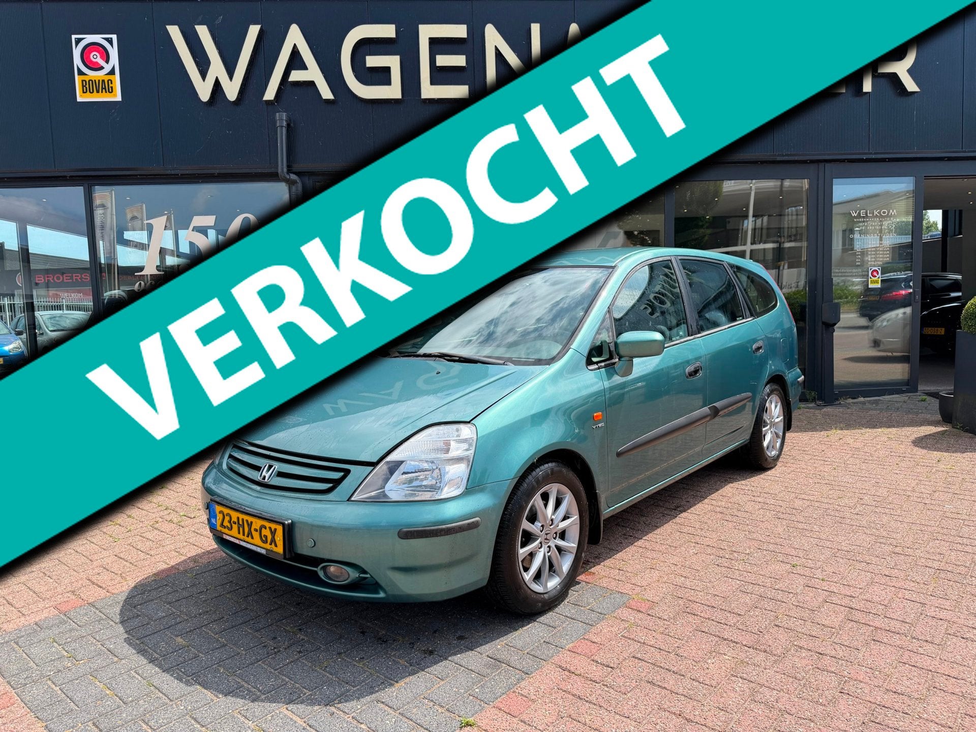 Honda Stream 1.7i ES Airco werkend|7 Persoons|Rijdt Goed!, Auto's, Verwarmde buitenspiegels, Gebruikt, 4 cilinders, Origineel Nederlands