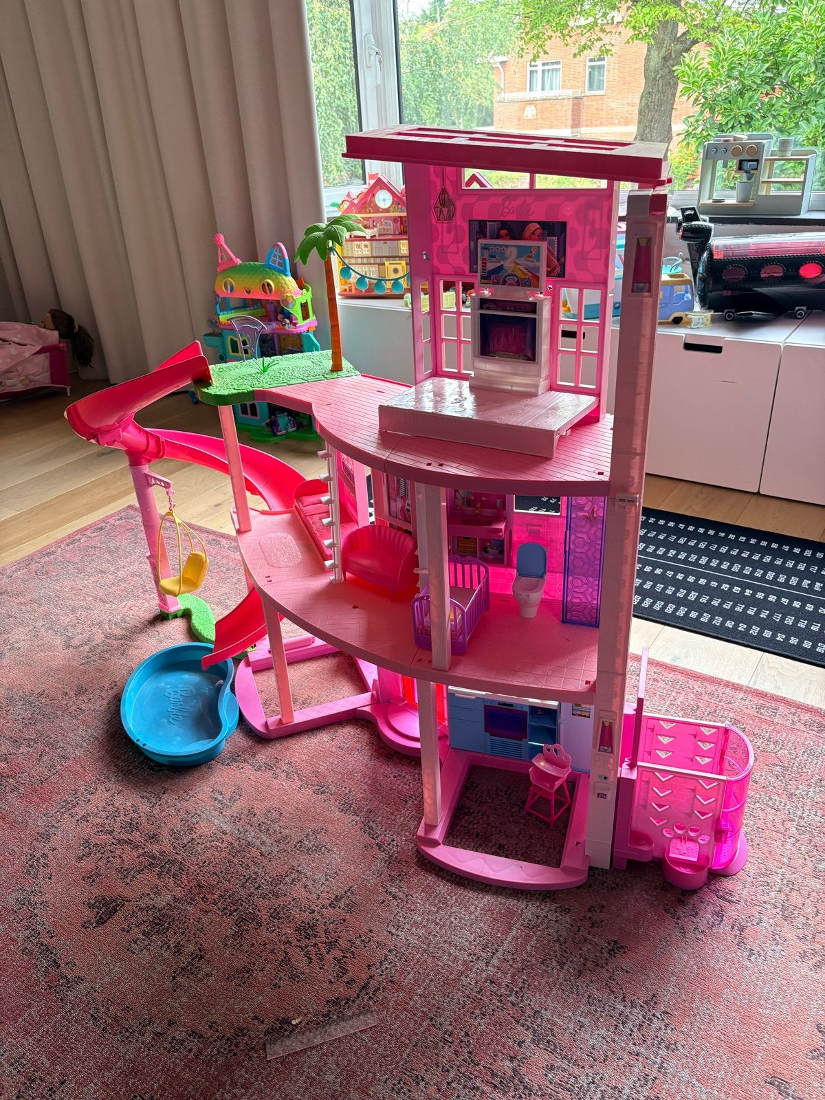 Barbie Droomhuis met glijbaan en zwembad, Ophalen, Gebruikt, Barbie