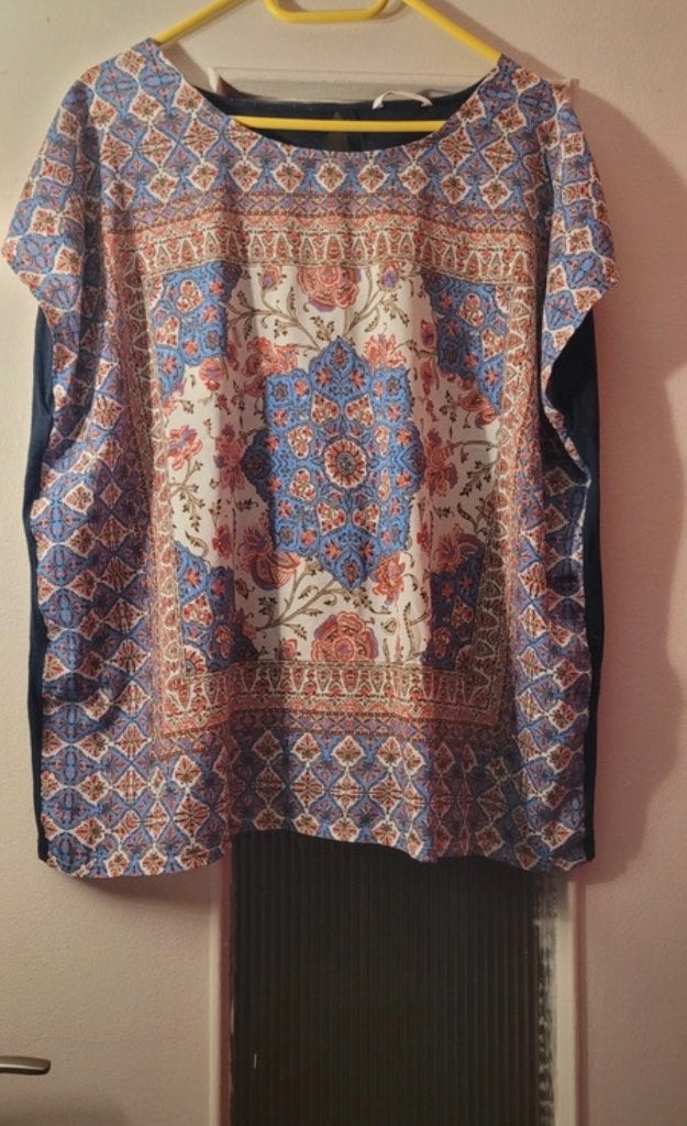 XXL - Camaieu - top, Blauw, Ophalen of Verzenden, Gedragen, Maat 46/48 (XL) of groter