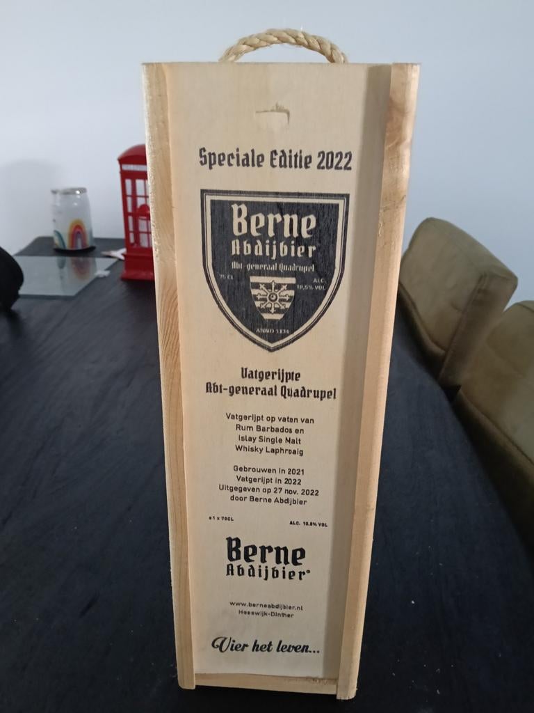 Berne Abdijbier Abt-generaal Quadrupel Speciale Editie 2022, Ophalen, Nieuw, Flesje(s), Overige merken