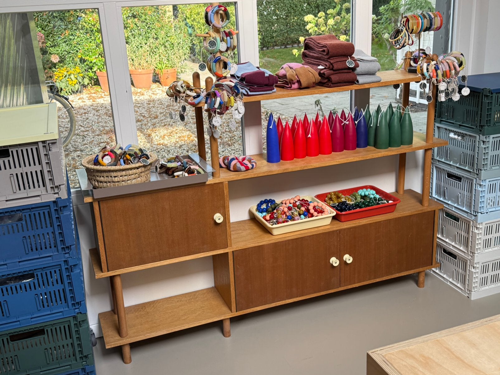 Stokken kast vintage, Ophalen, Gebruikt