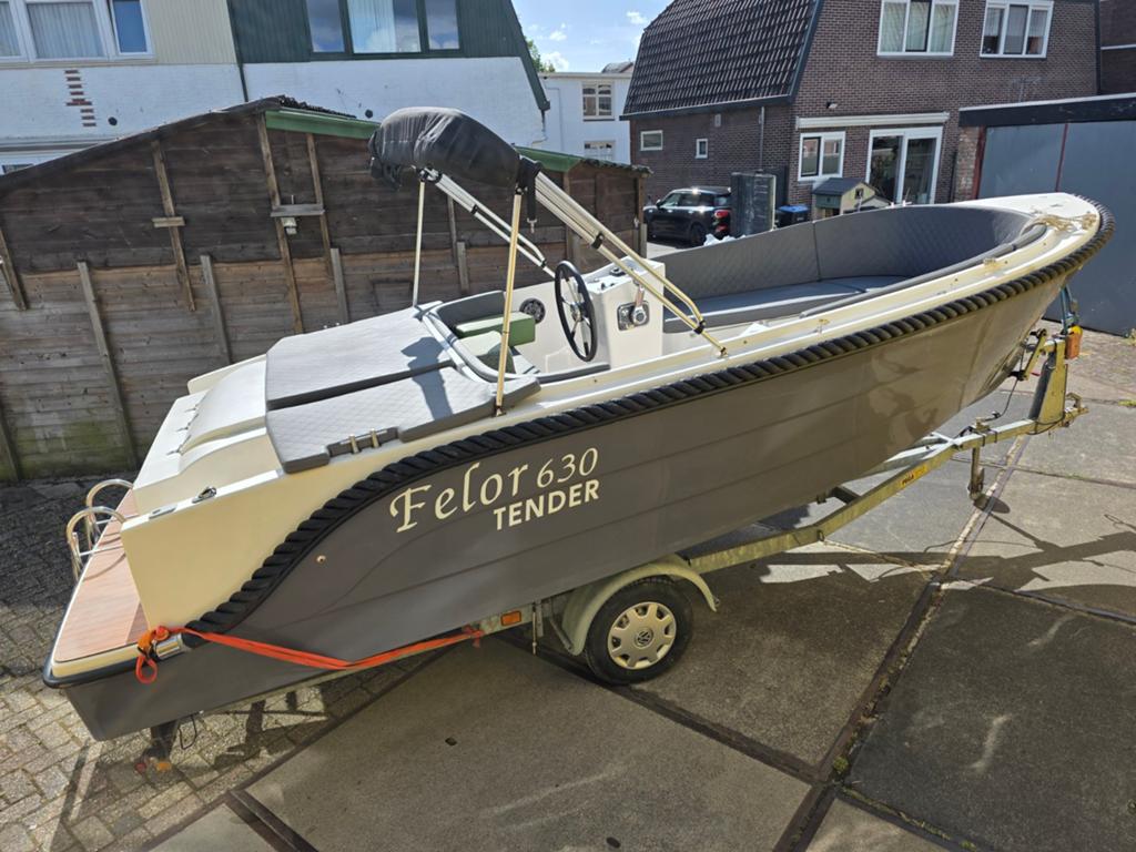 Felor 630 Tender / Dreamliner 620 – 2024 – Tohatsu 70 PK, Watersport en Boten, Ophalen, Zo goed als nieuw, Tender, Zonnedek
