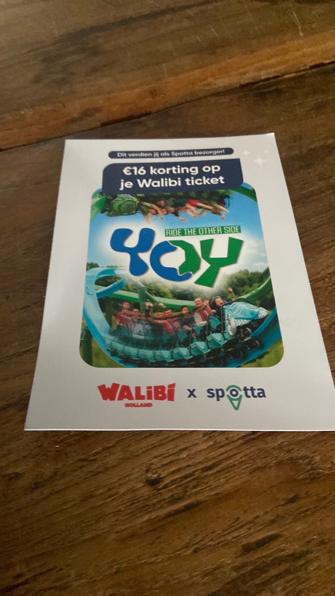 Walibi bon voor max 4 personen €64,- korting tot 21 okt, Tickets en Kaartjes, Recreatie | Pretparken en Attractieparken, Drie personen of meer