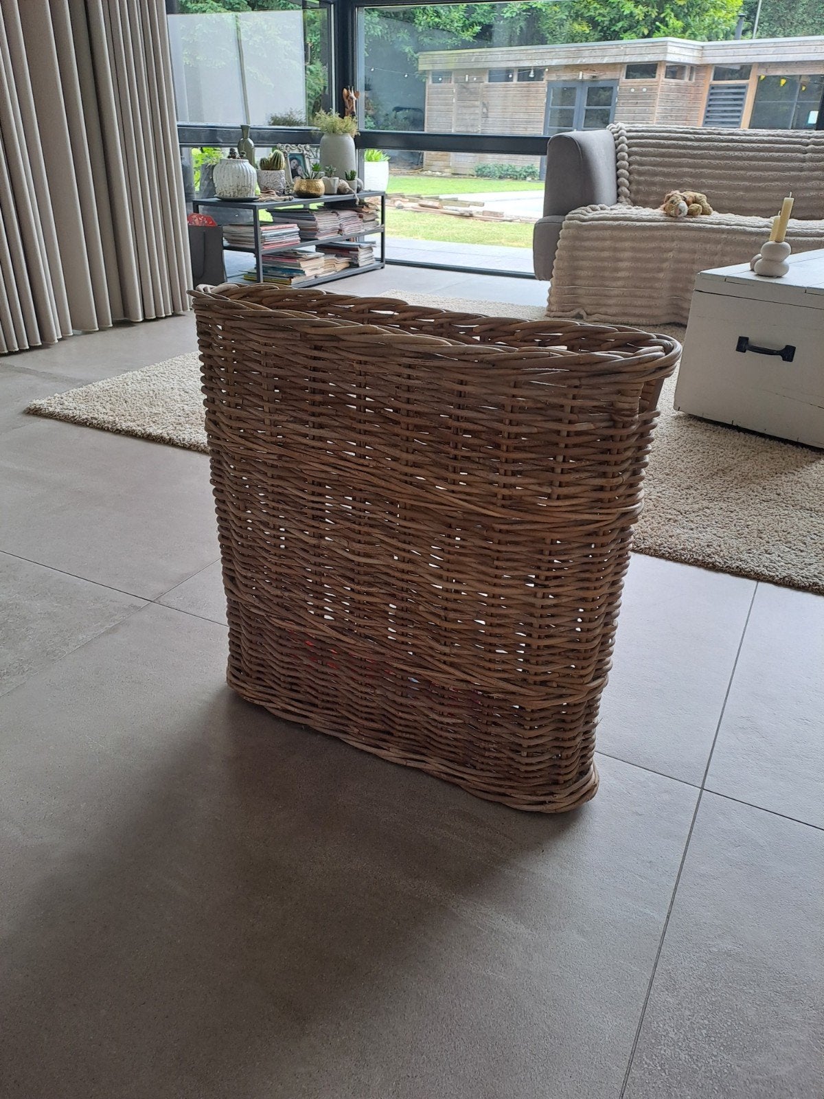 Rotan paraplubak of bloempot, Huis en Inrichting, Woonaccessoires | Paraplubakken, Ophalen of Verzenden, Gebruikt, Riet