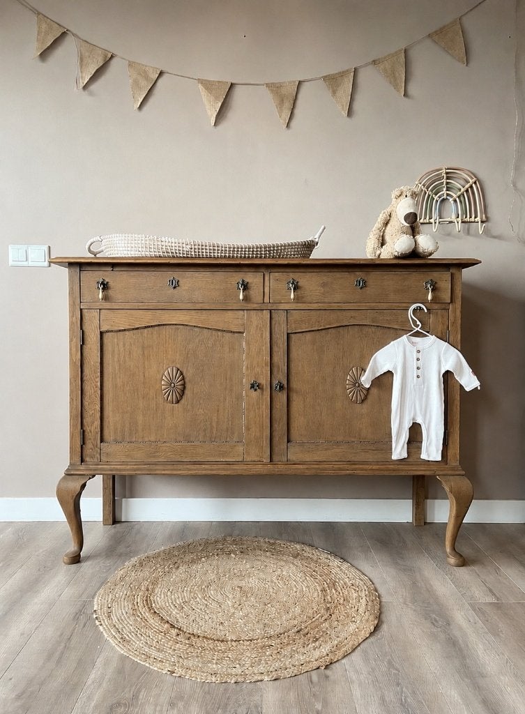 Vintage sierlijke commode/badkamermeubel hout Bella, Kinderen en Baby's, Kinderkamer | Commodes en Kasten, Gebruikt, 90 tot 105 cm