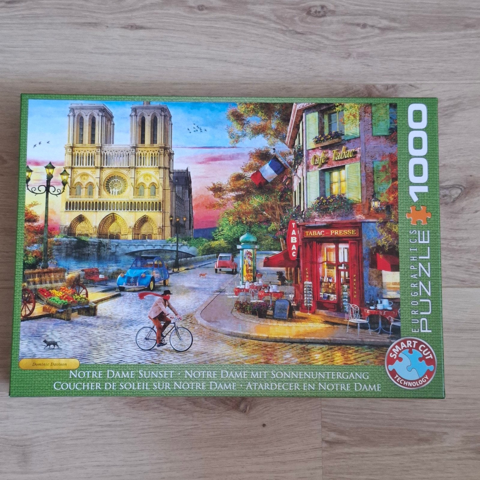 Eurographics Notre Dame Sunset Puzzel 1000 stukjes, Hobby en Vrije tijd, Denksport en Puzzels, Ophalen, 500 t/m 1500 stukjes