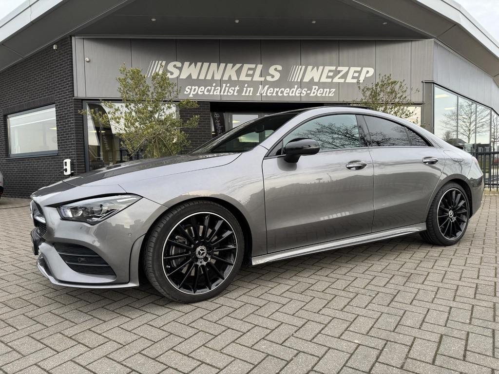 Mercedes-Benz CLA 200 Business Solution AMG Panoramadak, Sfe, Auto's, CLA, 4 cilinders, 715 kg, Leder en Stof