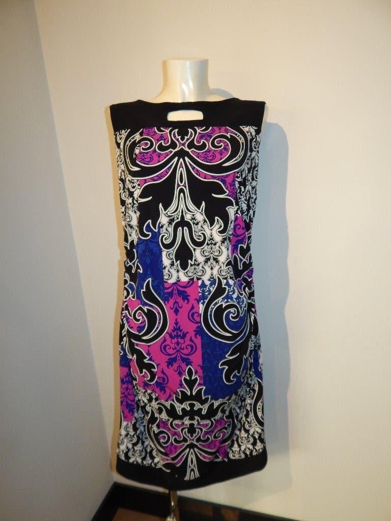 Joseph Ribkoff beeldschone stretch jurk prachtige print D44