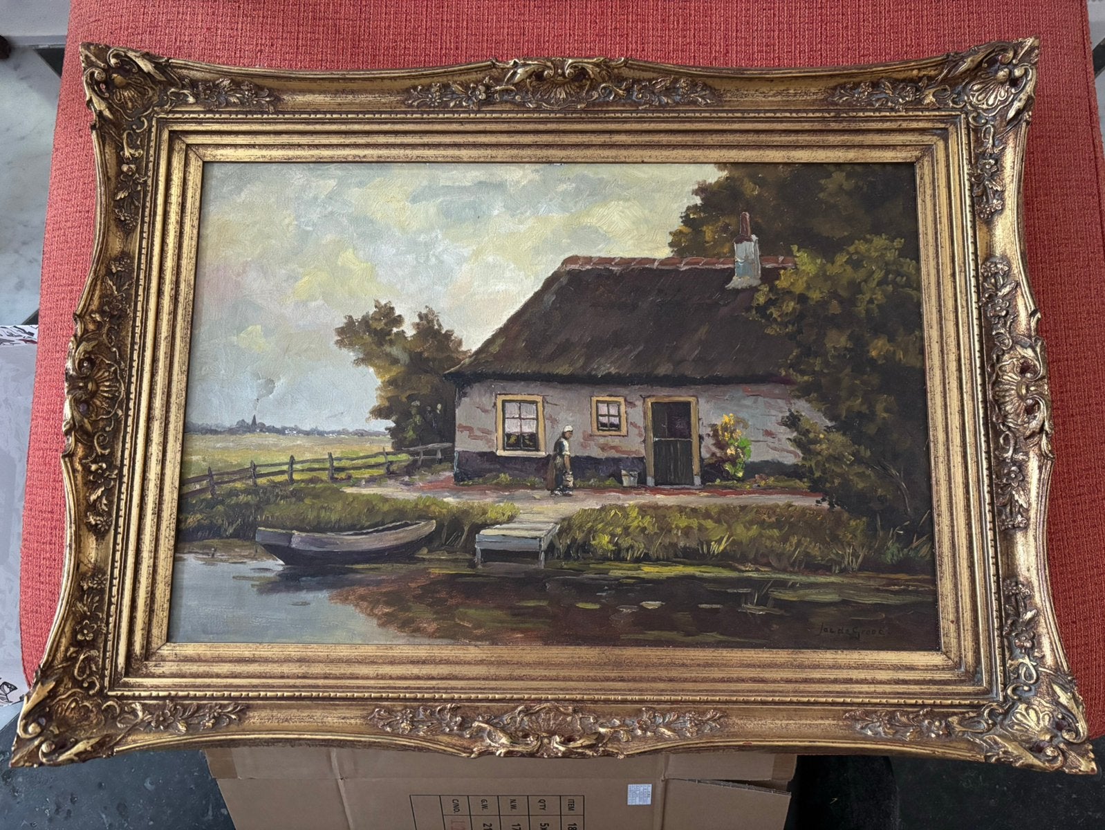 Nostalgisch boeren- polderlandschap van Jac de Hroot, Ophalen
