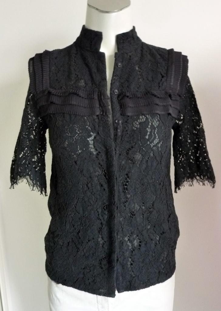 Nikkie Blouse, Kleding | Dames, Blouses en Tunieken, Zo goed als nieuw, Maat 36 (S), Zwart, Ophalen of Verzenden