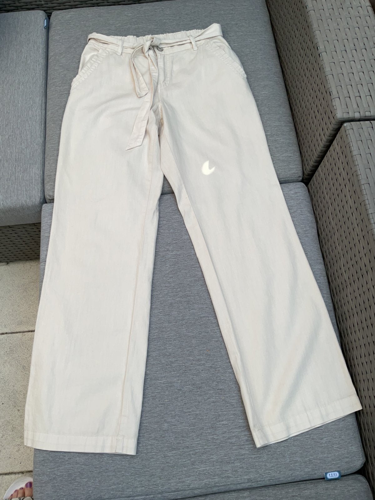 Creme kleurige Red Button broek Claudette maat 36/32, Kleding | Dames, Beige, Ophalen of Verzenden, Zo goed als nieuw, Maat 36 (S)