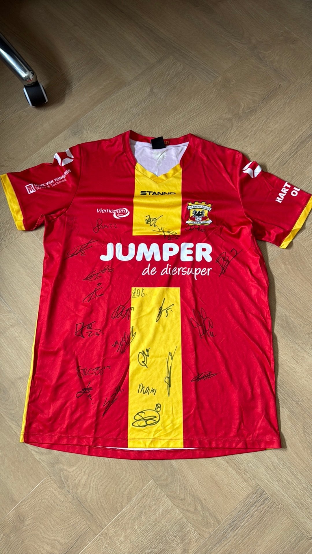 Gesigneerd Go Ahead Eagles Thuisshirt 2020/2021 maat L, Ophalen of Verzenden, Zo goed als nieuw, Overige binnenlandse clubs, Shirt