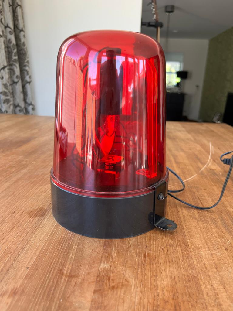 Zwaailamp in rood voor de thuisdisco of tuinfeest., Ophalen, Netvoeding, Minder dan 50 watt