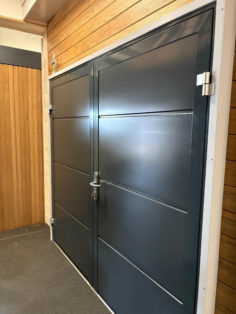 Hormann openslaande garagedeuren, Ophalen, Gebruikt, 120 cm of meer, Garagedeur