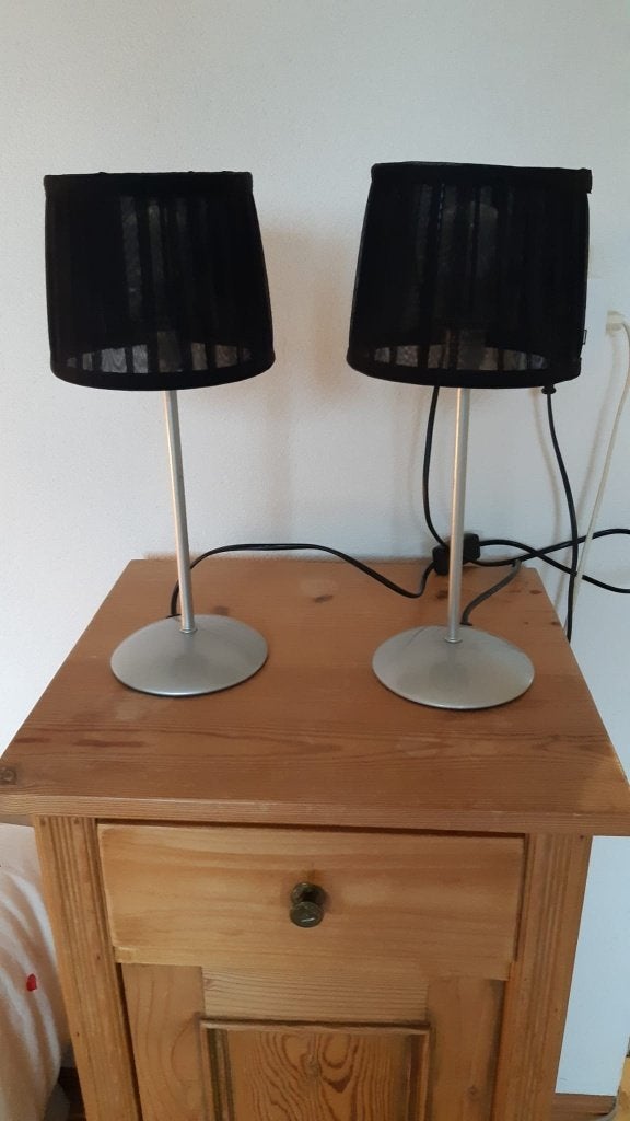 tafel schemerlampen, Zwart, Ophalen, Zo goed als nieuw, 36 cm