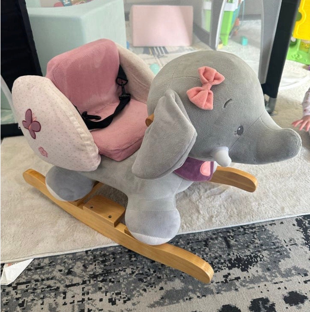 Schattige Olifant Schommelstoel voor Kinderen, Ophalen, Zo goed als nieuw, Overige typen