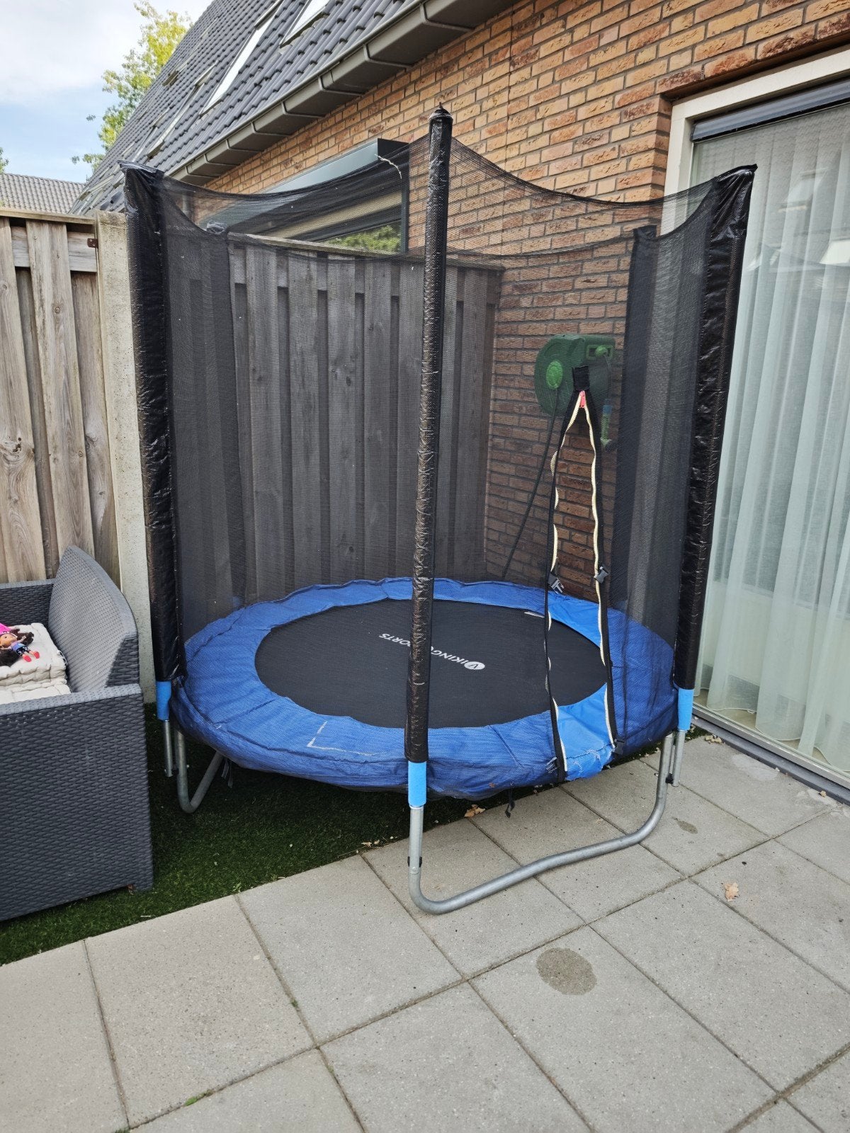 Trampoline met veiligheidsnet 183cm, Kinderen en Baby's, Speelgoed | Buiten | Trampolines, Ophalen, Gebruikt
