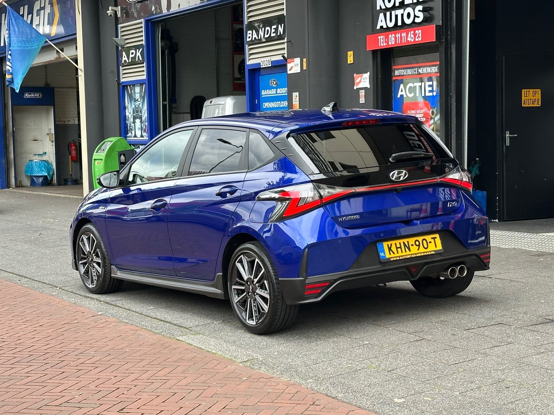 Hyundai I20 1.0 T-GDI N-Line Automaat Navi Camera Carplay, Auto's, Hyundai, Gebruikt, Euro 6, Blauw, 100 pk